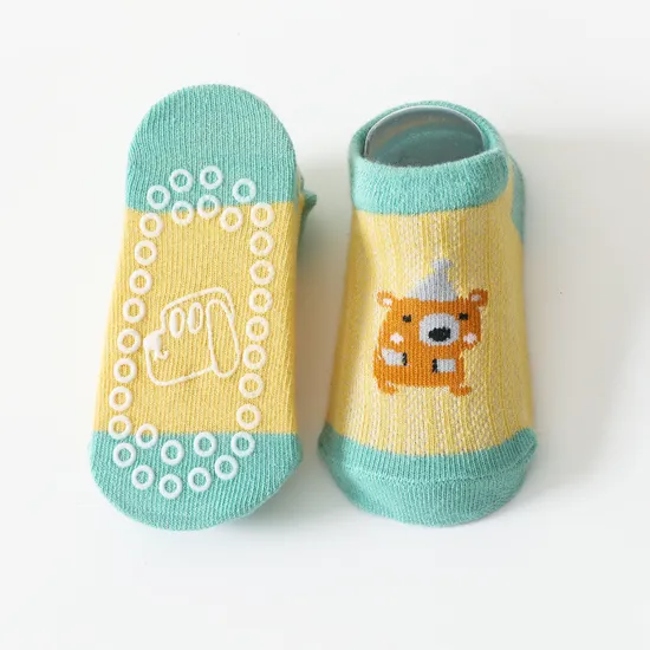 Summer Mesh Thin Children′s Boat Socks Summer Glue Non Slip Floor Baby Socks