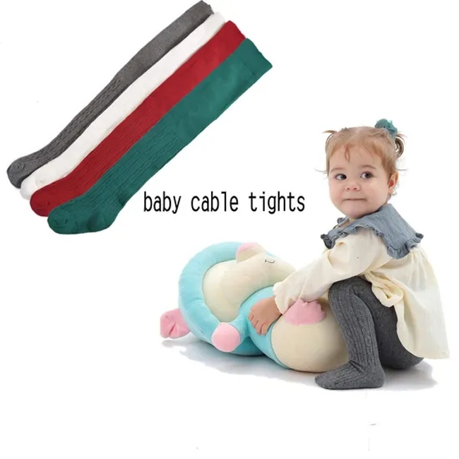 Baby Girls Tights Cable Knit Seamless Christmas Leggings Pantyhose Socks