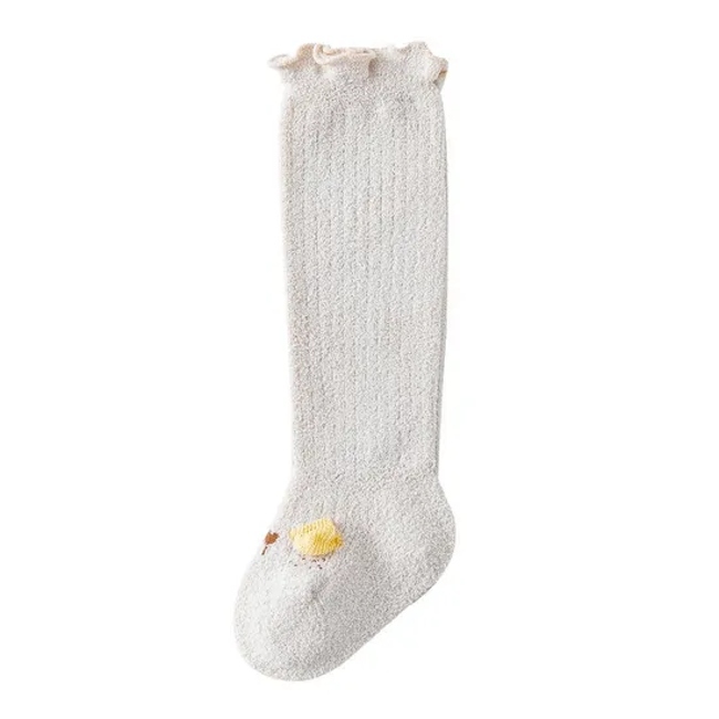 High Quality Cotton and Fleece Socks Color Baby Knee High Socks Baby Winter Thick Stockings for Baby
