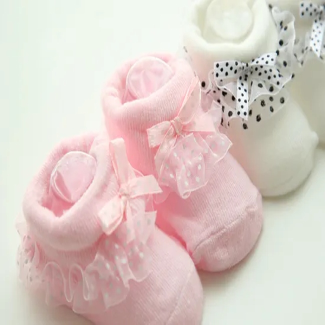 Wholesale fashion Newborn Cute Baby Cotton Lace Socks