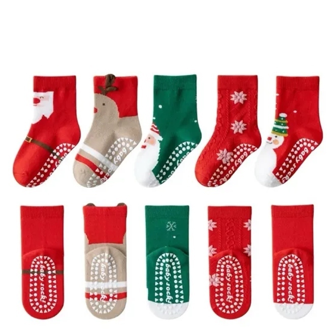 Christmas Festival Style Baby Products Crew Socks Ctton Kids Socks Baby Socks