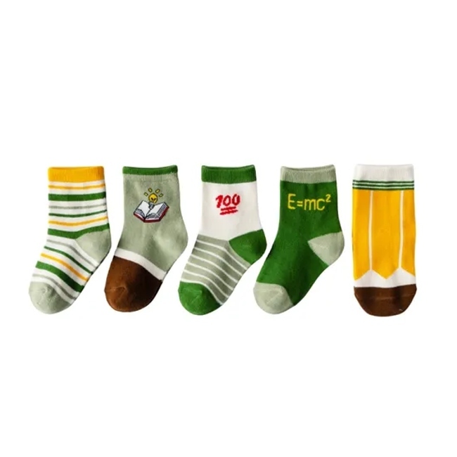 Anti Bacterial Breathable Skin Friendly Babies Fashion Lovely Cute Cotton Ankle Crew Soft Little Sock