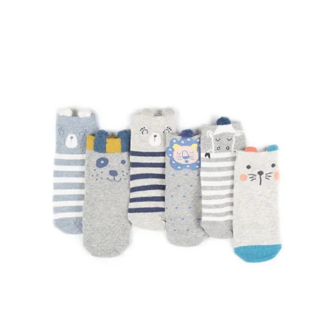 Children Baby Kids Unisex Cotton Wholesale Gift Box Crew Non Slip Socks