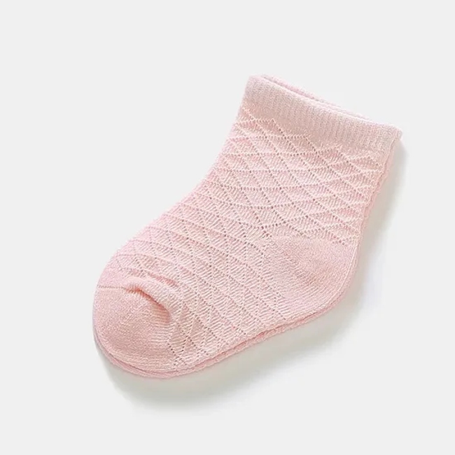 Wholesale Summer Toddler Combed Cotton Anti Slip Socks Baby Socks