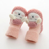 D Anti Slip Fuzzy Terry Toddler for Cute Infant Baby Sock Shoes