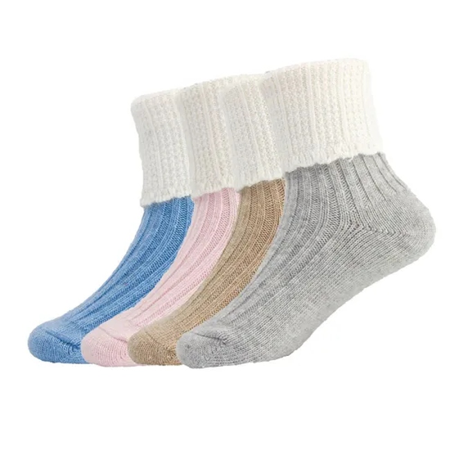 Children Baby Kids Custom Cotton Wool Fold Normal Comfort Socks