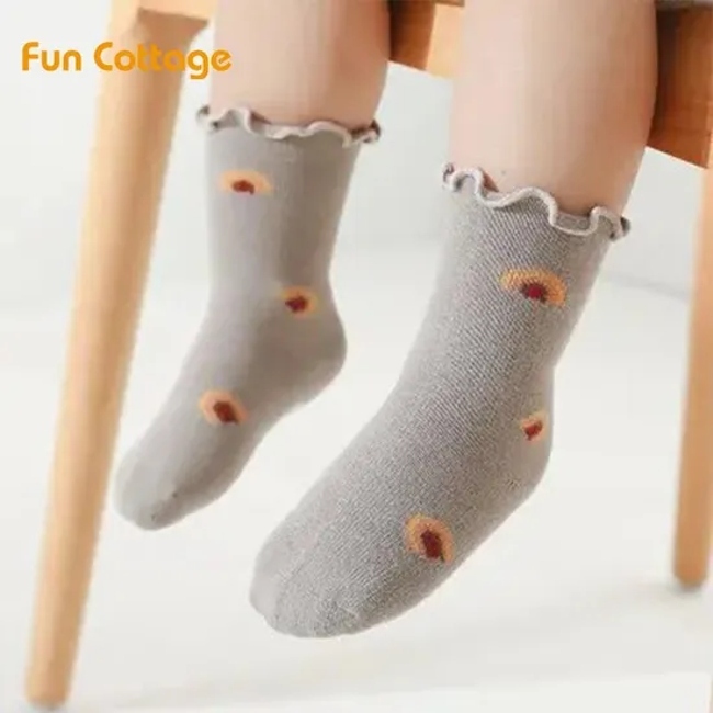 Autumn Winter Newborn Baby Boy Socks y Kids Pure Cotton Animal Design Fadeless Soft Children′s Socks for Girls B