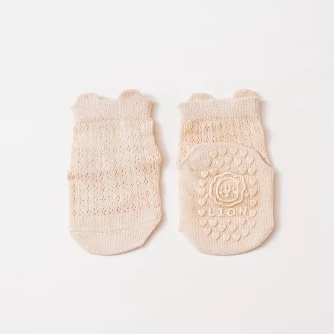 Custom Cute Summer Breathable Non Slip Socks Toddler Pure Cotton Baby Anti Slip Socks