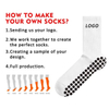 Men Women Personalized Mobility Pointe Studio Custom Yoga Dance Sticky Grip Bamboo Cotton Crew Sports Anti-Slip Sock with Non Slip Logo