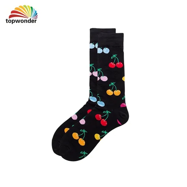 Wholesale and Customize All Designs of Fruit Sock Cotton Sock Dress Sock Crew Sock for Men Women and Kids