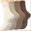 Wholesale Cotton Crew Women Custom Design Logo Anti-Slip Gym Grip Pilates OEM Yoga Socks