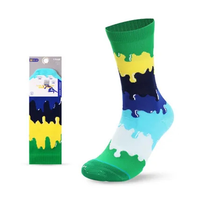 Colorful Roller Skates Casual Cool Cute Crazy Funny Athletic Sport Colorful Fancy Novelty Graphic Crew Tube Men Socks Women Cotton Socks