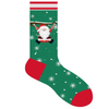 Women Colorful Fancy Crazy Design Soft Stretchy Novelty Crew Christmas Sock