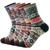 Custom Classic Pattern Winter Warm Thermal Women Crew Wool Socks