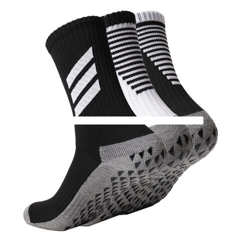 Hot sale Thickened striped anti slip and wear resistant sports socks workout running