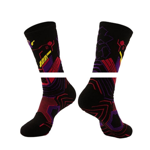 Wholesale High Quality Crew Embroidery Print Compression Socks Designer Soccer Sport Anti Slip Custom Football Grip Socks
