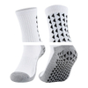 Unisex Anti Slip Soccer Socks Non Slip Football Hockey Sports Grip Pads Socks Cushioned Athletic Non Skid Crew Soccer Socks