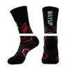 OEM Manufacturer SpringSummer Mid tube Cotton Nylon Blend Breathable Sports Socks Custom Jacquard Logo Men Socks