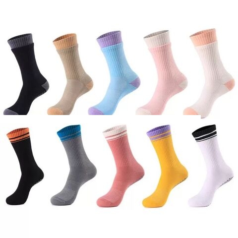  Hot Sell Spring And Summer Mid Tube Yoga Sport Socks NoMoq Support Free Sample Custom Logo Socks