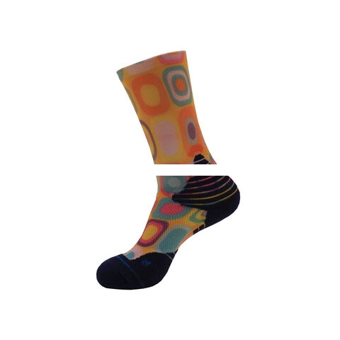 New arrival Custom polyester print sublimation sport socks