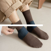 Men s mid length socks with antibacterial and odor resistant black casual breathable cotton socks