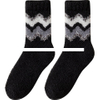 Men s coral plush thickened warm sleep striped mid tube home floor socks