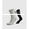 Custom brand logo knitting jacquard gym socks cotton crew sports gymnastics socks for gym sports