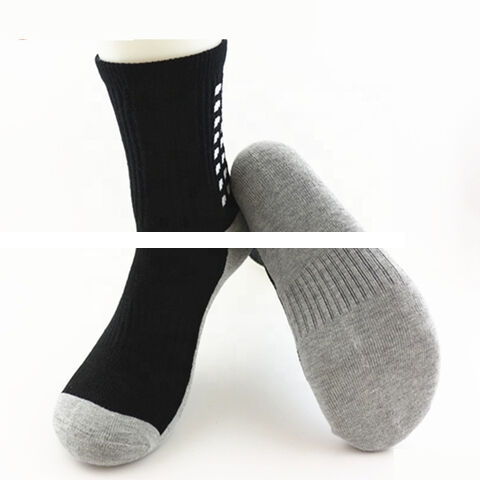 Custom High quality Anti Slip Mid Calf Running Long Cycling Grip Sport Socks