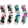 Summer Color Tie Dye Gradient Thick Thread Cotton Sports Socks Double Needle Breathable Custom Logo Socks