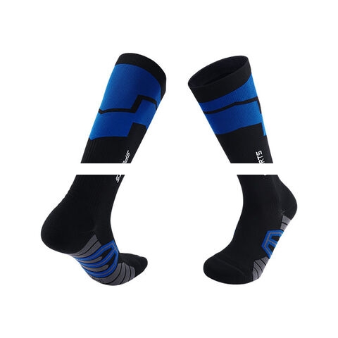 Wholesale non slip, sweat wicking, anti friction Quick drying, nylon %+ elastic+covered yarn compression socks