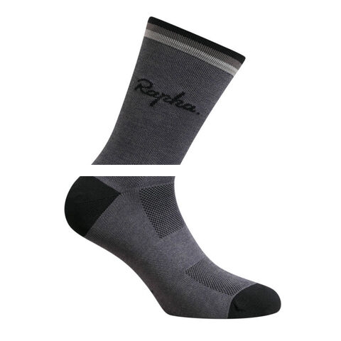 Men s gradient color high cut sweat wicking anti slip breathable sports socks