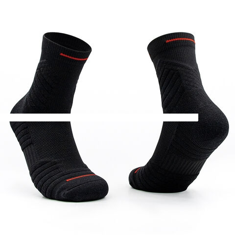 Men s mid length breathable mesh quick drying pure cotton fashionable sports socks