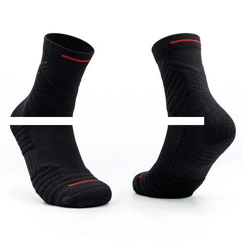 Men s mid length breathable mesh quick drying pure cotton fashionable sports socks