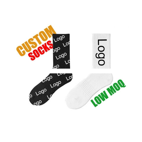 Custom Logo Cotton Athletic Works Socks Compression Socks