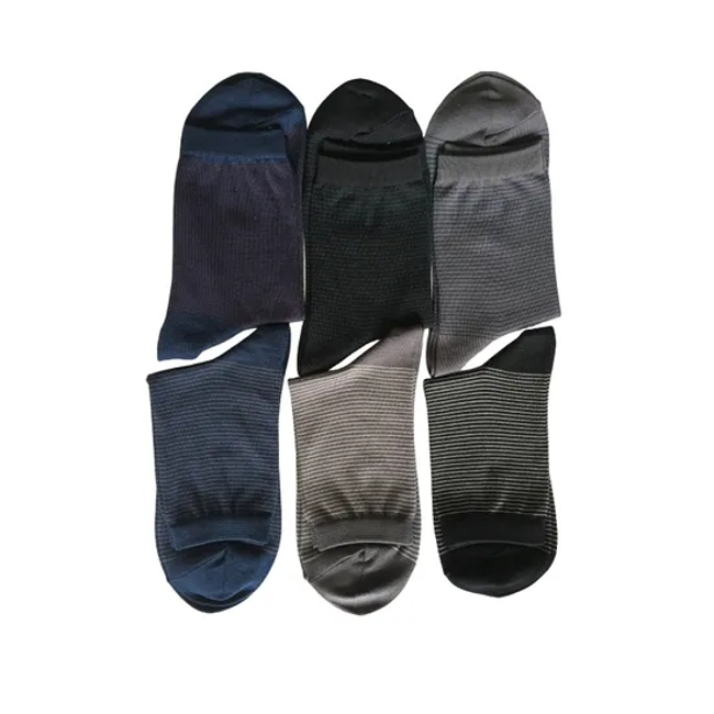 Antibacterial Soft Breathable High Elastic Cotton Value Business Men Ankle Crew Socks