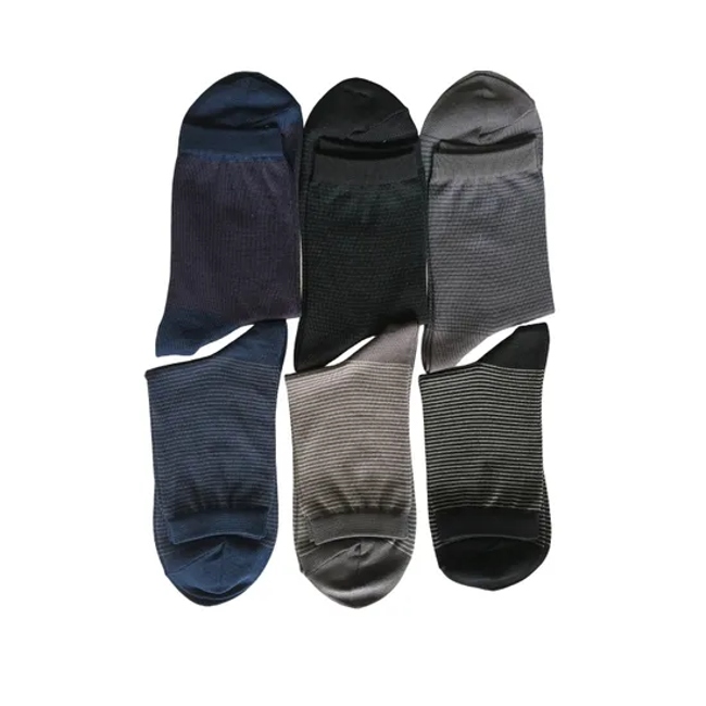 Antibacterial Soft Breathable High Elastic Cotton Value Business Men Ankle Crew Socks