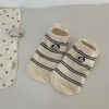 New Ok Dog Embroidery Boat Socks Non-Drop Heel Summer Women′s Breathable Short Socks College Style Casual Cotton Socks