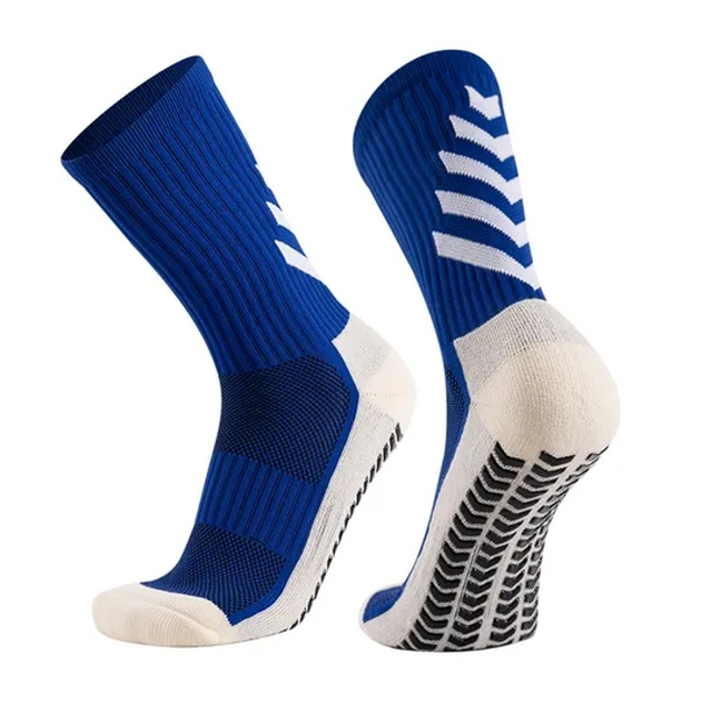 Customized Football Socks, Men′s MID Length Socks Towel Soles Adult Adhesive Non Slip Sports Socks