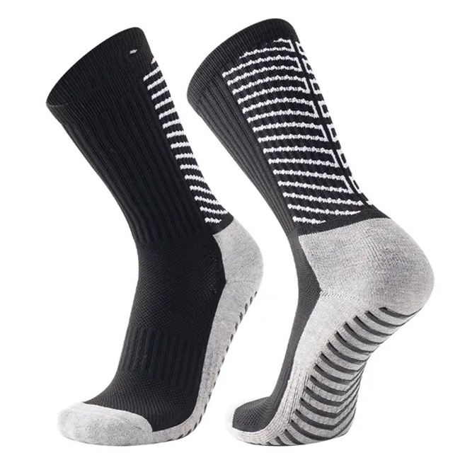Customized Adhesive Anti Slip MID Tube Sports Socks, Thickened Towel Bottom, Long Tube Socks, Pressure Socks