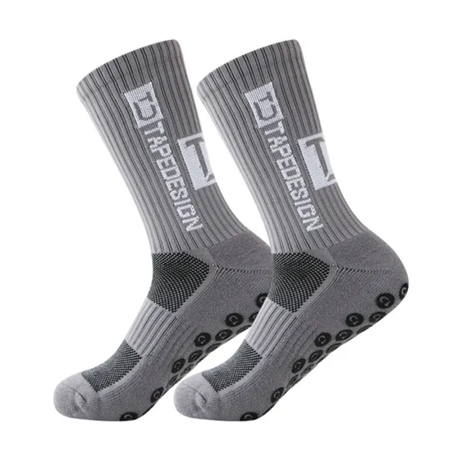 Adhesive Football Socks for Men′s Training Non Slip MID Tube Socks, Men′s Thickened Towel Bottom Professional Sports Socks