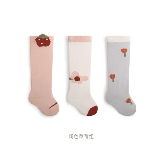 Autumn Newborn Baby Socks Loose Toe Boneless Leg High Cotton Socks Baby Long Socks
