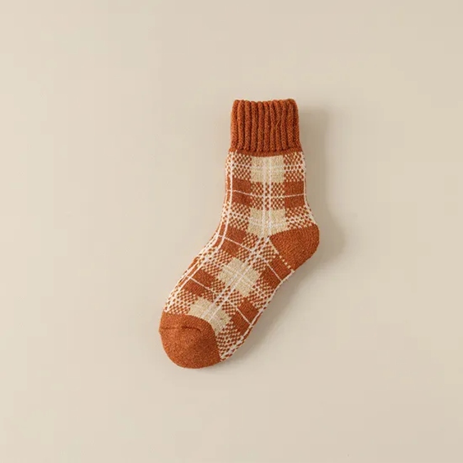 Winter Wool Socks Women′s Winter Thickened Padded Men′s Super Thick Towel Socks Medium Long Warm Terry Cotton Socks
