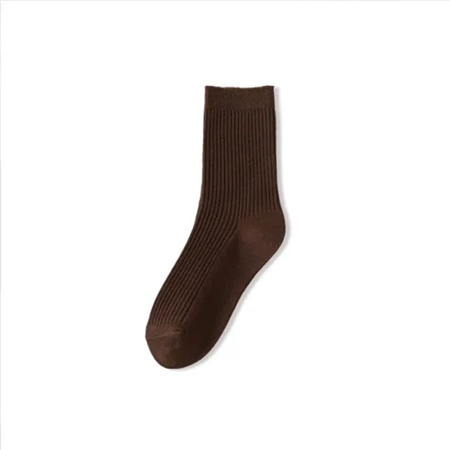 Premium Men′s Solid Color Socks, Odor-Resistant and Ideal for Fall Season