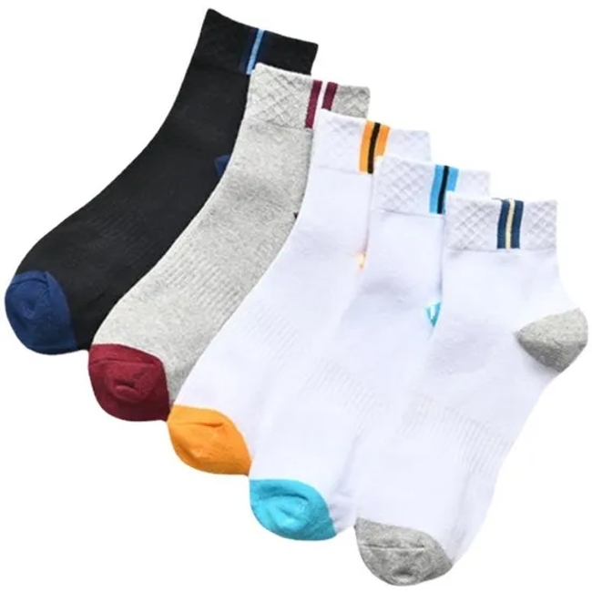 Men′s Spring and Autumn Deodorant and Sweat Absorption Business Socks Summer Breathable Sport Socks