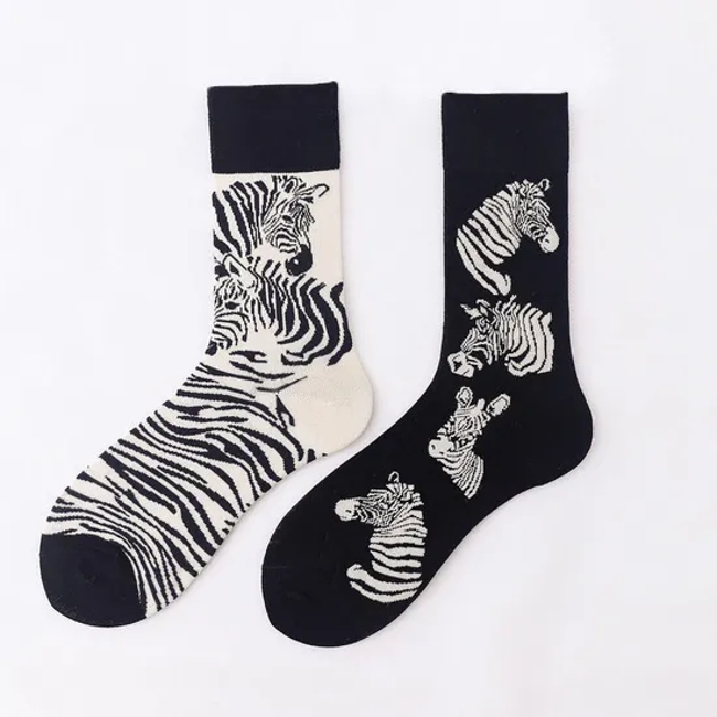 Wholesale Funny Crazy Designer Socks Cool Funky Fashion Custom Logo Cotton Novelty Socks Fancy Sox Tube Crew Happy Dress Socks
