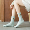 Ladies Cotton Socks Summer Green Fruit MID Calf Cute Socks