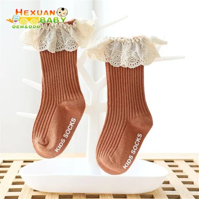 2024 Winter Wholesale Cotton Baby Socks for Newborn Toddlers Casual Logo Printing Stockings Breathable and Comfortable
