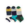 Summer Anti Bacterial Mens Colorful Short Basic Casual Breathable Cool Cotton Stripe Block Trainer Liner Socks
