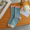 Custom Wholesale Floral Cute Fashionable Warm Socks
