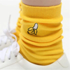 Cute Cartoon Fruit Print Banana Cherry Peach Girls Socks Korean Embroidery Funny Long Socks